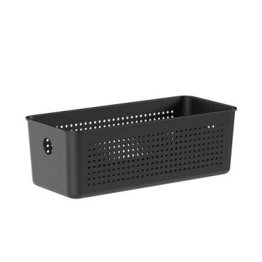 Imagem de Cesto Organizador multiuso 3 Litros Flow  27 X 12 X 9 - OU, Preto