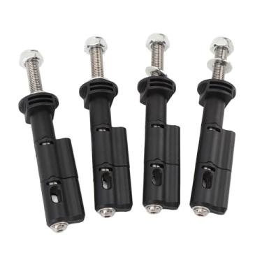 Imagem de Pino de Montagem de Substituição Antifurto de 4 Unidades de 40 Mm Opções de Montagem Flexíveis Com Orifício para Cadeado Nylon e Aço Inoxidável Se Encaixa na Placa de Tração