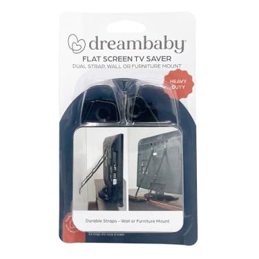 Imagem de Dreambaby Correias de segurança para crianças de tela plana para TV Saver - Âncoras de segurança para móveis anti-ponta - Alça ajustável - Preto - Modelo L860