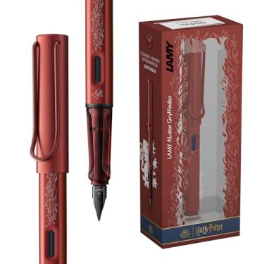 Imagem de LAMY AL-star Harry Potter Gryffindor – Caneta-tinteiro edição especial com gravação da casa – ponta de aço no tamanho EF – corpo de alumínio leve – incluindo cartucho azul Lamy T 10 – Destro