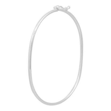 Imagem de Bracelete Pulseira Feminina Lisa Em Prata 925 Legítima - Joiata