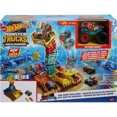 Imagem de Hot Wheels Monster Trucks Desafio Do Salto De Carro - Mattel