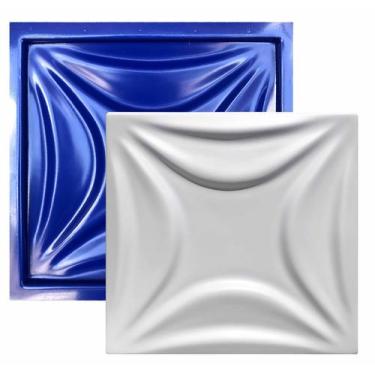 Imagem de Forma 3D Gesso e Cimento ABS 1mm - Caribe 35x35 cm - Xmoldes Formas 3D
