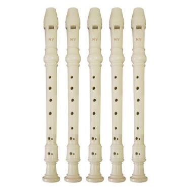 Imagem de Kit 5 Flautas Doce Germânica FL 20G New York