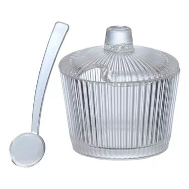 Imagem de Açucareiro Graffiato Transparente em Vidro 200ml ACRO012TR - Hauskraft