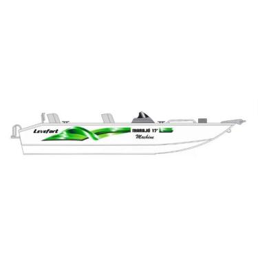 Imagem de Faixa Adesivo Lancha Levefort Marajó - 16'' 17'' - SPTS, Verde