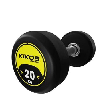 Imagem de Dumbbell Rubber Kikos Pro 20kg - Preto