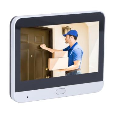 Imagem de Câmera de Campainha de Vídeo Inteligente 3MP 1080p Câmera de Segurança Com Detecção de Movimento Tela de 4,3 Polegadas