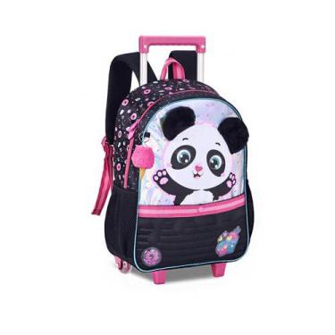 Imagem de Mochila Escolar De Rodinha Panda Clio