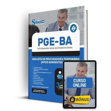 Imagem de Apostila PGE-BA 2024 - Analista de Procuradoria Temporário (Apoio Admi