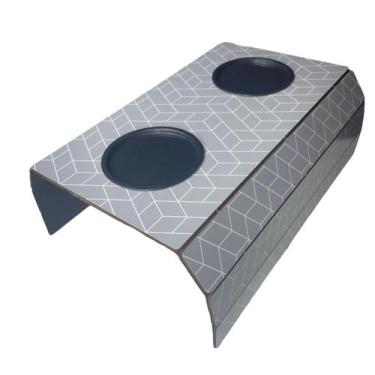 Imagem de Esteira Suporte Porta Copos Braço Sofá Apoio - spezialle, Folhas Verde