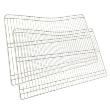 Imagem de Kit 2 Prateleiras Geladeira Electrolux DC49 77490706 Aramada - Karisfr