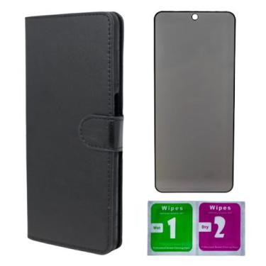 Imagem de Capinha Capa Carteira + Pelicula Privacidade Para Galaxy A06 - Mustang