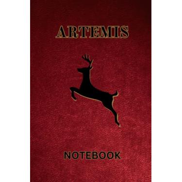 Imagem de Artemis Notebook: 100 Page Line Greek Deity Themed Journal