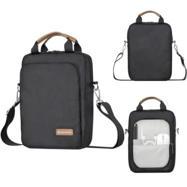 Imagem de Kailaien Bolsa para tablet de 7 a 9 polegadas, bolsa para iPad mini 6/5/4/3/2, Samsung Galaxy Tab A7 Lite 22.1 cm / Tab A 20.3 cm, Kindle 2022/10/9/8/7/6, eReader, com alça de ombro removível (preto)