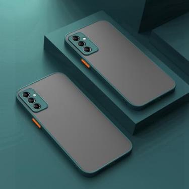 Imagem de Capa fosca à prova de choque para Samsung Galaxy A54 A34 A24 M54 M14 5G M35 M34 M15 M55 A05S A15 A25 A35 A55 S24 J4 J6 J8 A7 Armor Cover, verde escuro, para A05