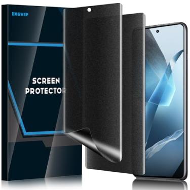 Imagem de Hokwep [Pacote com 2] Protetor de tela para OnePlus 13 5G, película protetora de TPU macio de privacidade fosca (não vidro), superfície com acabamento fosco antiespião [suporte para desbloqueio na