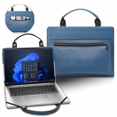 Imagem de Capa para laptop HP EliteBook 840 G11/HP EliteBook 845 G11 com bolsa portátil com alça de bolsa, azul