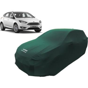 Imagem de Capa Automotiva Para Ford Focus Hatch Tecido Helanca Lycra - Mz, Verde