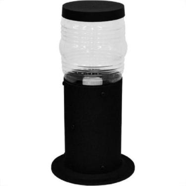 Imagem de Poste Balizador Condulai Pvc 30Cm Preto Pos 030 Pt