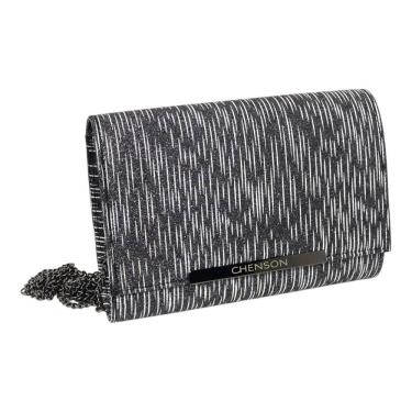 Imagem de Bolsa de Festa Feminina Metalizada Elegante Chenson