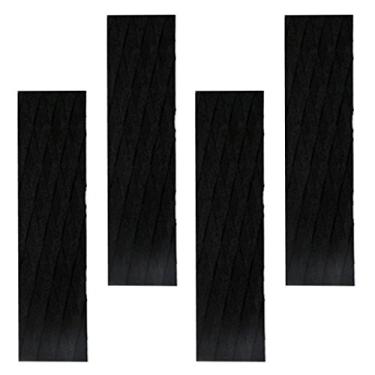 Imagem de Tapete de tração de skimboard de surfe CUTICATE 4X, lençol de EVA para SUP, prancha de sustentação, barco, caiaque, longboard - escolha de cor, Preto