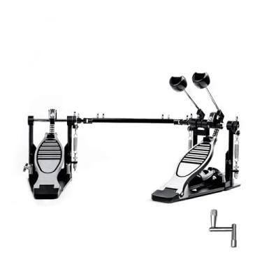 Imagem de Vaisoeny Pedal De Bumbo Duplo, Pedal De Bumbo Duplo De Corrente Dupla, Pedal De Bumbo Duplo Para Bumbo, Kit De Bateria E Bateria Eletrônica (V-Ht12)