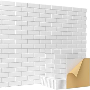 Imagem de YaeTOP Pacote com 12 painéis de espuma à prova de som para paredes de 30 cm x 30 cm x 0,10 cm, painéis acústicos autoadesivos, painéis decorativos de parede para interiores, azulejos de feltro com