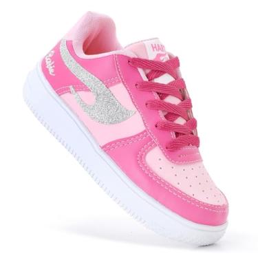 Imagem de Tenis Infantil Feminino e Masculino Hart Star Calce Facil Tipo Leve Escolar (Multicolorido Pink BB, BR, Criança de 9 a 12 anos, Numérico, 26)