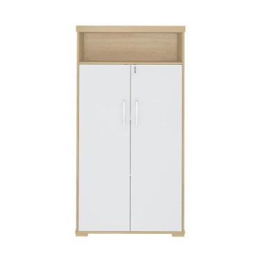 Imagem de Armário Organizador Isérnia Carvalho Branco - Mais de Casa