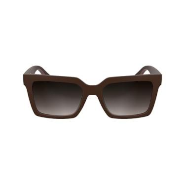 Imagem de Calvin Klein Óculos de sol masculinos CKJ25602S retangulares, vinho fosco, Einheitsgröße, Borgonha fosca, Einheitsgröße