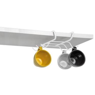 Imagem de Organizador Armário de Cozinha Porta Xicaras Suporte Canecas Sem Furo 