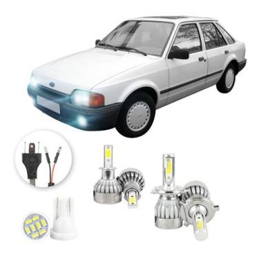 Imagem de Lampadas Led Ford Escort 1987 A 1996 H3 H4 20000lm - V10, Branco