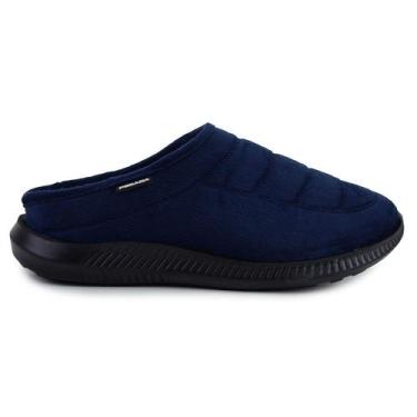 Imagem de Pantufa Masculina Pegada Peluciada Marinho - 1661, 41, Azul