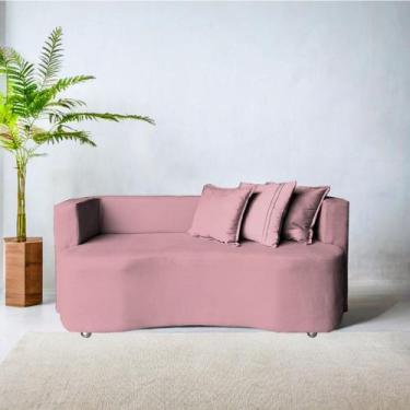 Imagem de Divã Recamier Luxo Decorativo Primor - B Home Decor , Rosa