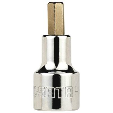 Imagem de SATA Soquete Bit Hexagonal Sata Prateado 4Mm