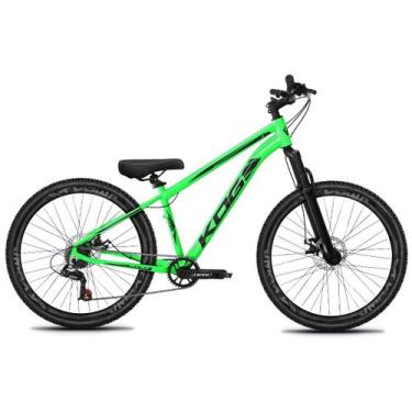 Imagem de Bicicleta Aro 29 KOG 1X7 Tipo Freeride Viking Hupi Gios, Verde, Adesiv