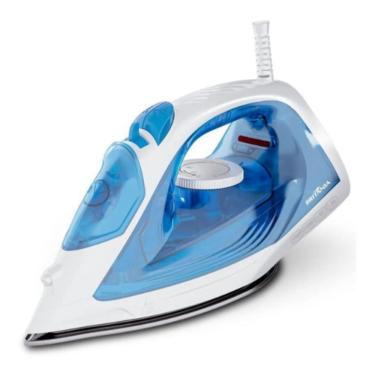 Imagem de Ferro De Passar A Vapor Britania Base Carbon Antiaredente Blue Luxx 220V