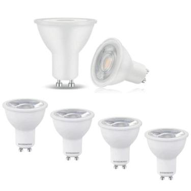 Imagem de 5 Lâmpada Led Dicróica Mr16 3000k Cor Branco Quente Save Energy