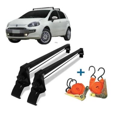 Imagem de Rack De Teto Fiat Punto 08 A 17 Bagageiro + 2 Cintas Carga - Vhip
