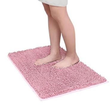 Imagem de Tapete De Banheiro Bolinha Microfibra Antiderrapante 100 Poliéster 58x