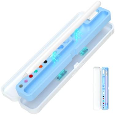 Imagem de AZF Capa magnética rígida de policarbonato e silicone para Apple Pencil (Apple Pencil Pro/2ª geração/1ª geração/(USB-C)/ Pro e Samsung Galaxy S-Pen Series Estojo de transporte com proteção de lápis