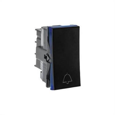 Imagem de Pulsador Campainha Legrand 611012PT, 2A, 250V, Bivolt, Preto