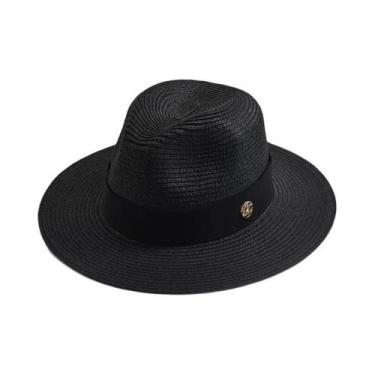 Imagem de Chapéu Panamá de Palha - Unissex, para Sol, Praia e Viagem, 56-58cm, P