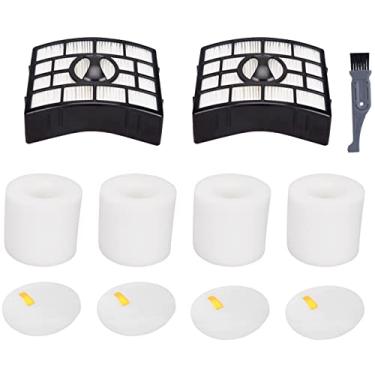 Imagem de I-clean 2 pacotes de filtros Shark NV752, filtros de substituição Hepa compatíveis com o Shark Rotator Powered Lift-Away TruePet (NV752 NV751 NV650 NV651), APEX AX950, AX951, AX952 peça # XFF650 e XHF650