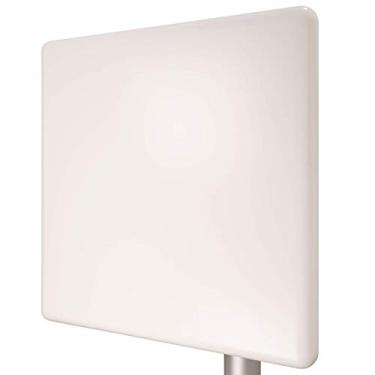 Imagem de Tupavco Antena de painel WiFi TP511 2,4 GHz (20dBi) direcional ao ar livre (2400-2483 MHz) sinal de rede sem fio (montagem mastro) à prova de intempéries alto ganho longo alcance (conector fêmea)