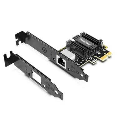 Imagem de 5Gbe PCI-e Network Card, GiGaPlus 100/1000/2500/5000Mbps Ethernet Card, 5Gb Ethernet Adapter Support Windows10/11/Windows Server/Linux