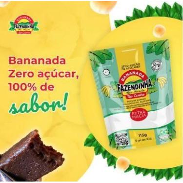 Imagem de Doce de banana extra macia sem acucar 115g fazendinha