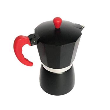 Imagem de Cafeteira Italiana 6 Xicaras Moka Expresso Café Extra Forte Aluminio Preta