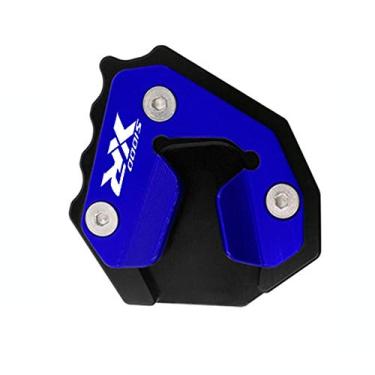 Imagem de Acc-Creativity Suporte de pé de motocicleta com ampliador lateral para placa de extensão compatível com BMW S1000XR 2015-2019 (azul)